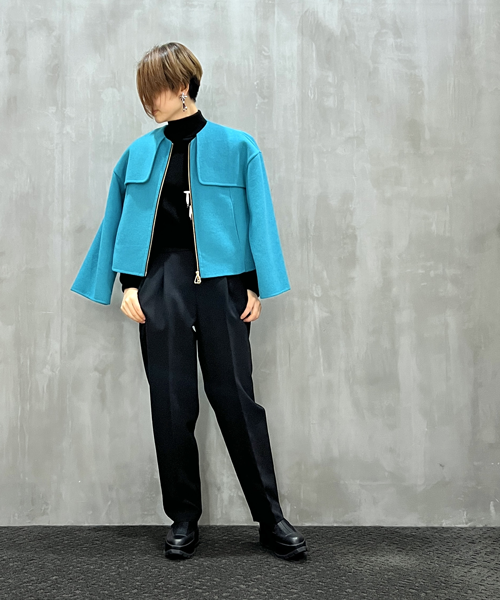 MARGAUX VINTAGE（マルゴーヴィンテージ）｜W face short jacket like P coat｜MG JK-23100-A