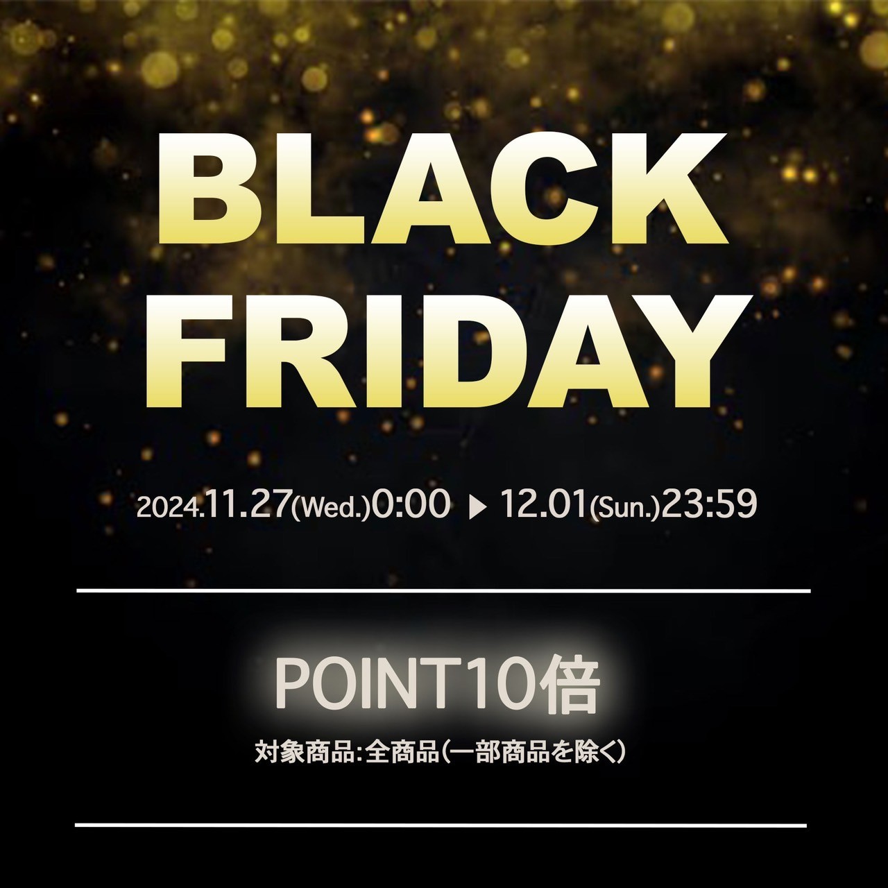 【ポイント10倍】とてもお得なBLACK FRIDAY!!