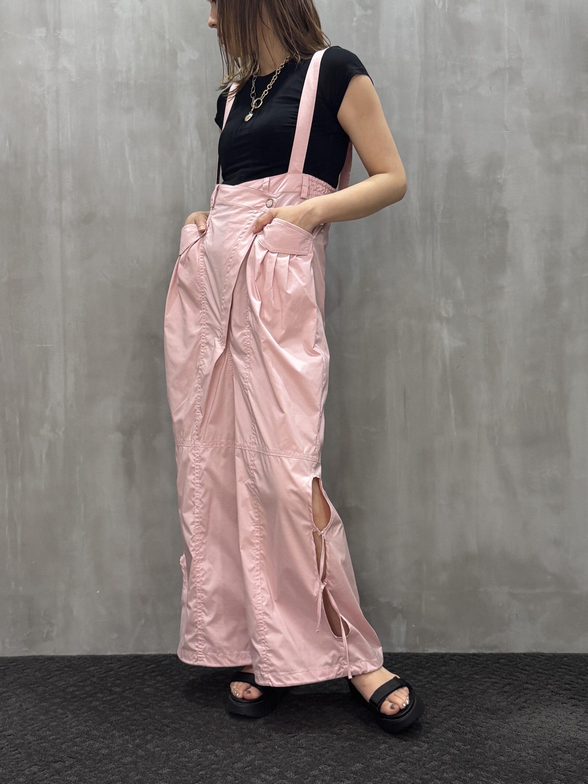MAISON-SPECIAL 2-way-Suspender-Parachute-Pants 2