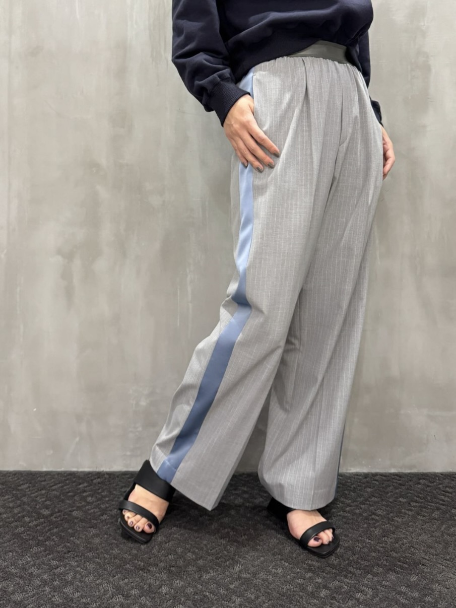 ASTRAET｜ストライプ ソクショウ イージーワイドパンツ（5414-202-0454）