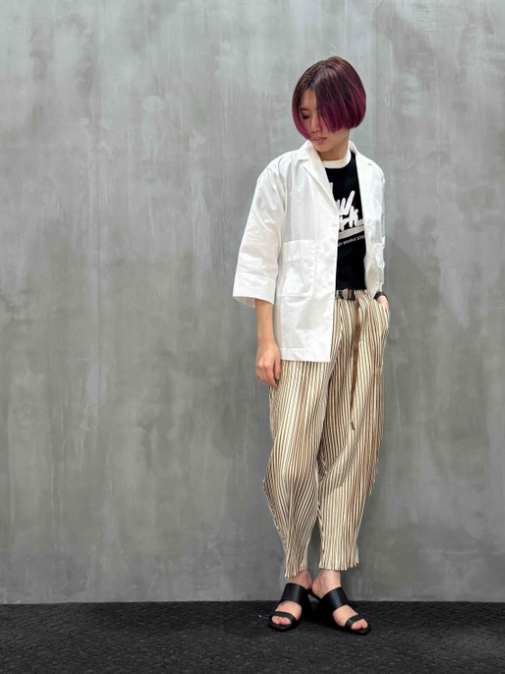 1% SHUHEI OGAWA｜ストライプパンツ（25S-P-27）