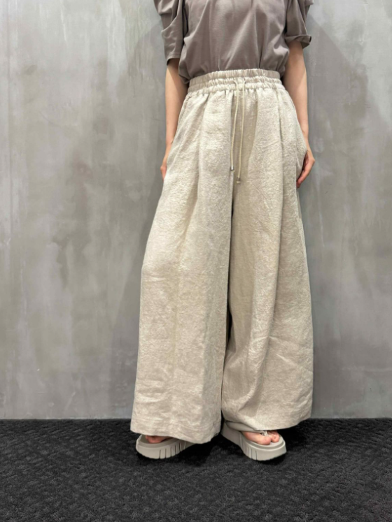 M53.｜TUCK BUGGY PANTS（麻）（MP-045A）