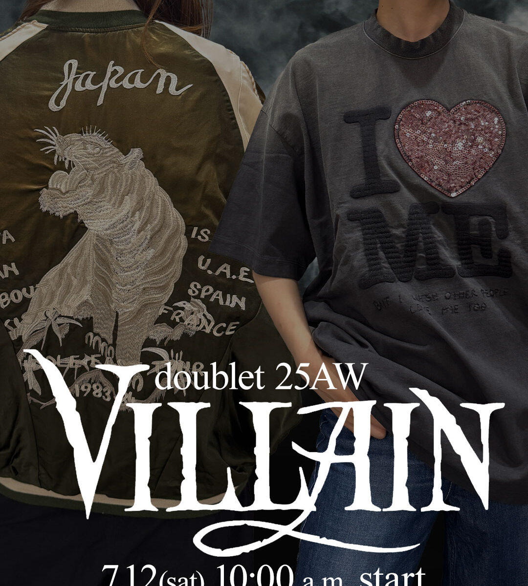 doublet 25AW リバーシブルレイヤードカットソー