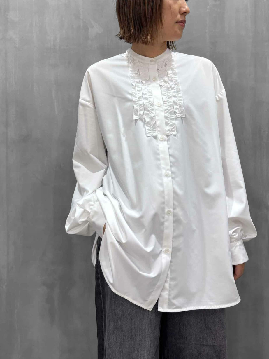 CYAN TOKYO（シアントーキョー）｜2ラインフリルオーバーシャツ｜507402
