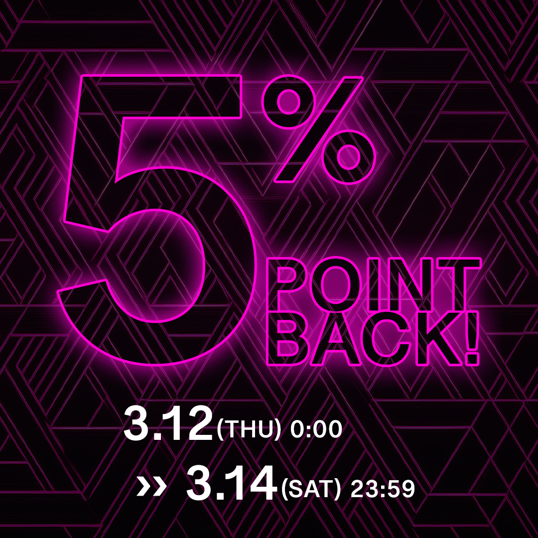 5% POINT BACK CAMPAIGN!!