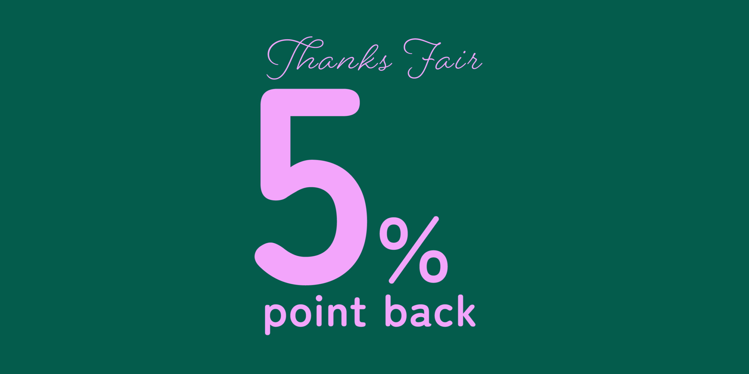 4/3-7 Thanks Fair【5%POINT BACK】
